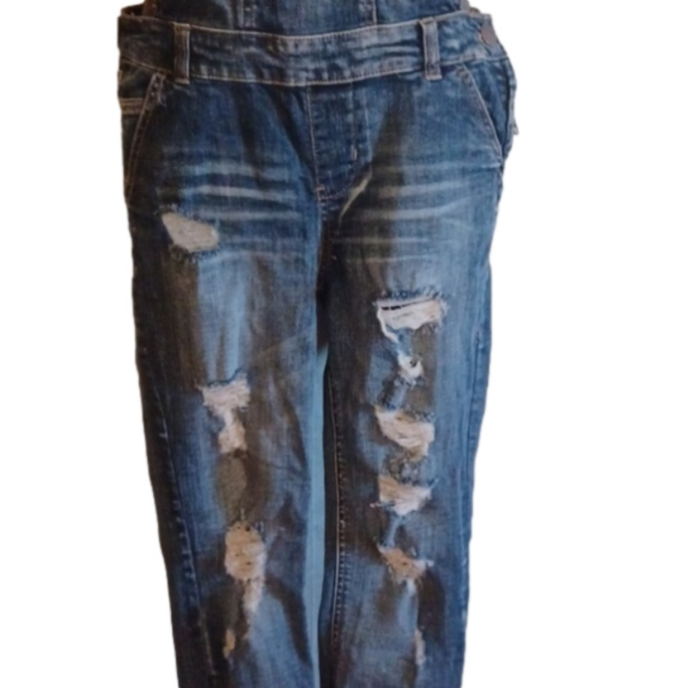 DISTRESSED overalls by Dollhouse. Size 7 .Great for Spring! - Picture 4 of 14